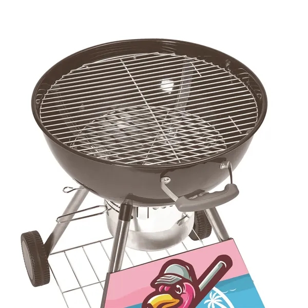 Grill anywhere with this classic kettle-built-in logo plate and bold branding... from ASI 87188 Showdown Displays