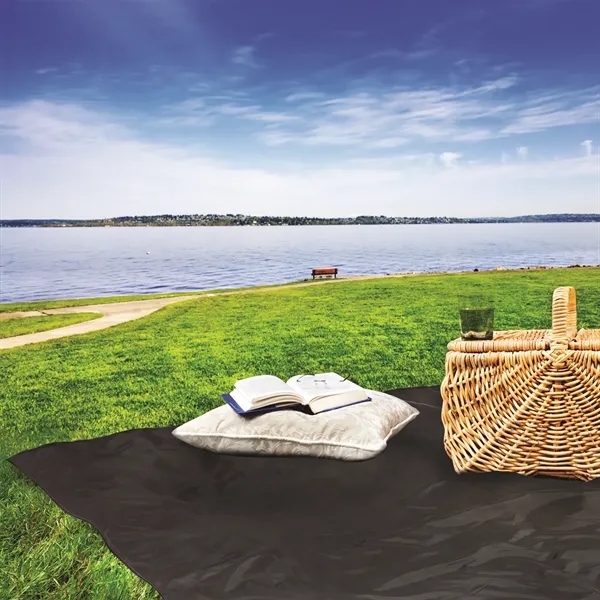 55" x 44" water-repellent blanket tucked inside a knit pocket with... from ASI 68507 The Magnet Group / Perfect Line