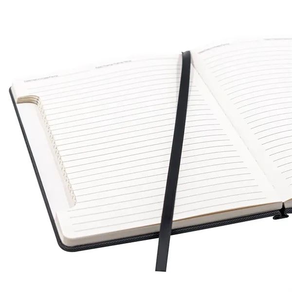 Hardcover notebook with 192 pages of A5 paper and fold-out phone... from ASI 68507 The Magnet Group / Perfect Line