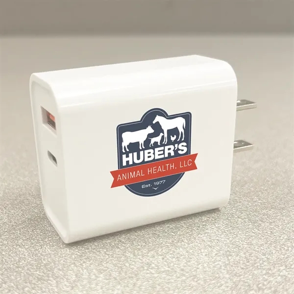 18-watt wall adapter with USB and Type C options.... from ASI 68507 The Magnet Group / Innovations by Magnet™