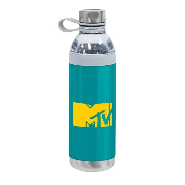 20 ounce copper lined, double-walled, high-gloss stainless water bottle with AS... from ASI 88060 Snugz/USA Inc / Sweda®