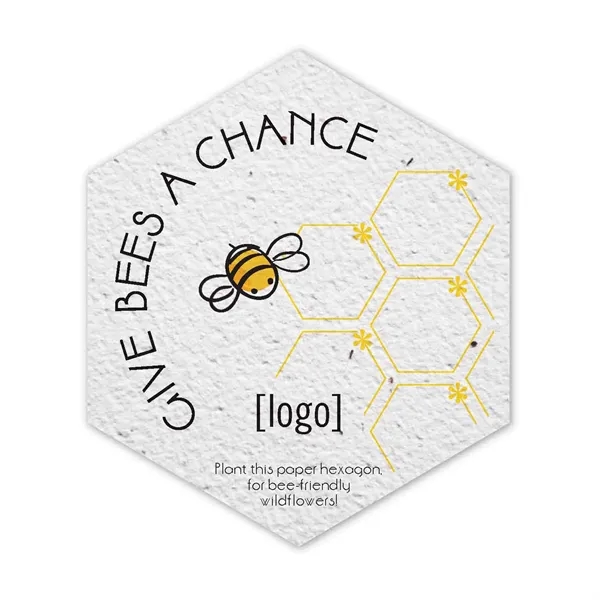 Seed Paper Coaster, Hexagon.... from ASI 40646 Bloomin Promotions / Bloomin' Promotions™
