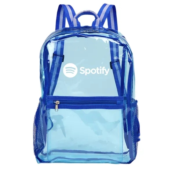 12" x 16" x 5" clear backpack with adjustable two-color shoulder... from ASI 88060 Snugz/USA Inc