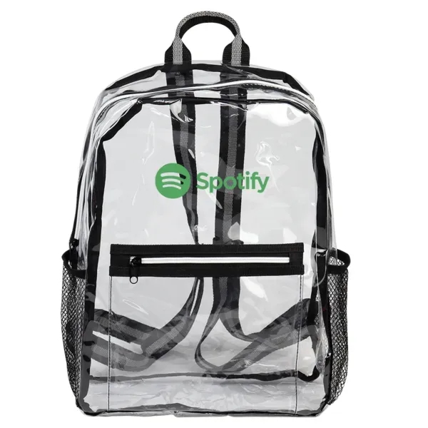 12" x 16" x 5" clear backpack with adjustable two-color shoulder... from ASI 88060 Snugz/USA Inc