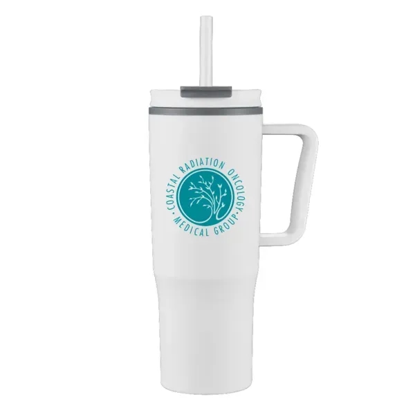 30 oz. travel mug with lid and straw.... from ASI 88060 Snugz/USA Inc