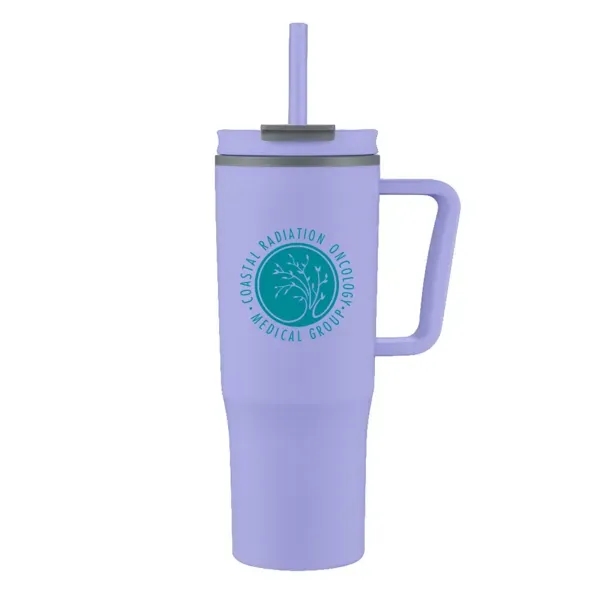 30 oz. travel mug with lid and straw.... from ASI 88060 Snugz/USA Inc