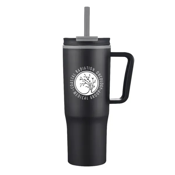 30 oz. travel mug with lid and straw.... from ASI 88060 Snugz/USA Inc