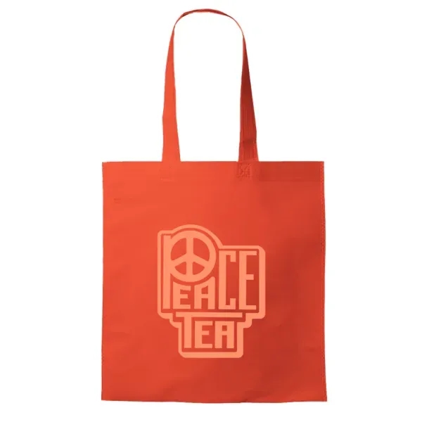 13.5" x 14.5" non-woven, reusable tote bag with 26.5" reinforced straps.... from ASI 88060 Snugz/USA Inc