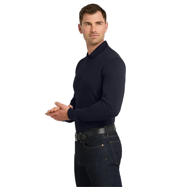 Port Authority EZCotton Long Sleeve Polo.... from ASI 84863 SanMar
