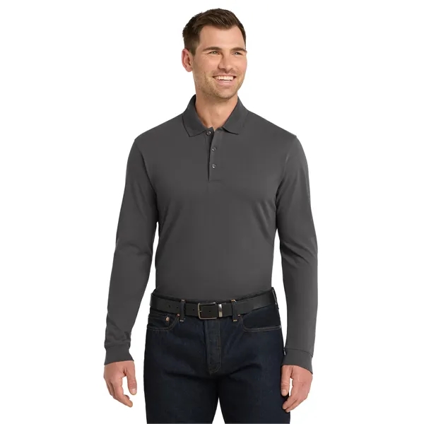 Port Authority EZCotton Long Sleeve Polo.... from ASI 84863 SanMar