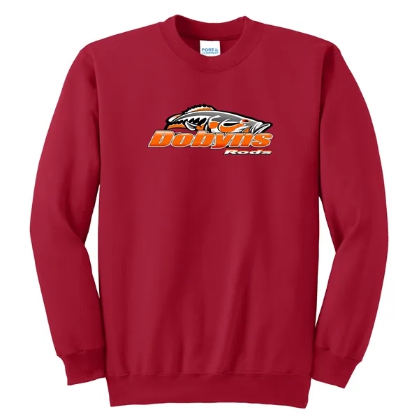 PORT & COMPANY® ESSENTIAL FLEECE CREWNECK SWEATSHIRT... from ASI 30208 A P Specialties / AP Specialties