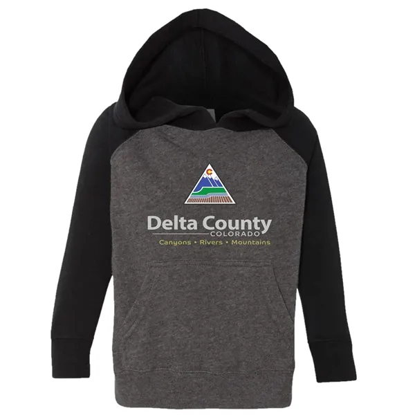 Toddler Lightweight Special Blend Raglan Hooded Pullover... from ASI 30208 A P Specialties / AP Specialties