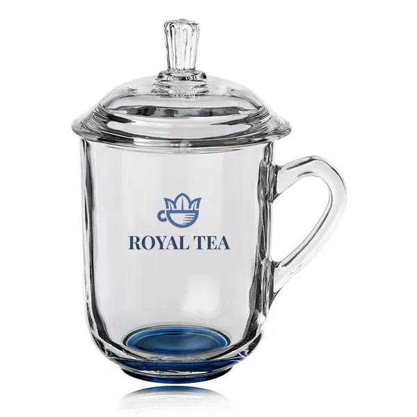 13 oz. Brisk Glass Coffee or Tea Mugs with Lids... from ASI 39552 BEL Promo