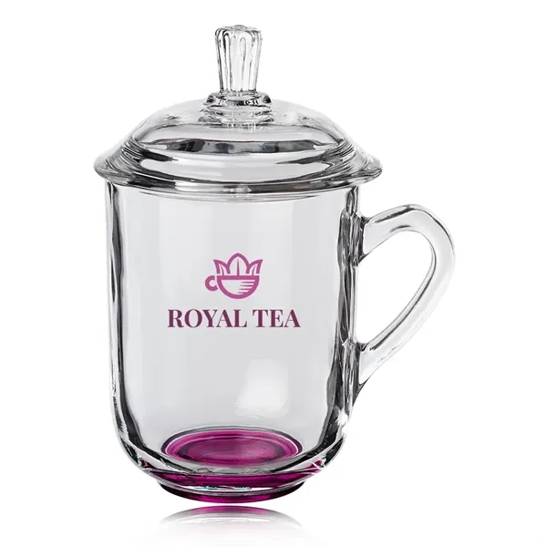 13 oz. Brisk Glass Coffee or Tea Mugs with Lids... from ASI 39552 BEL Promo