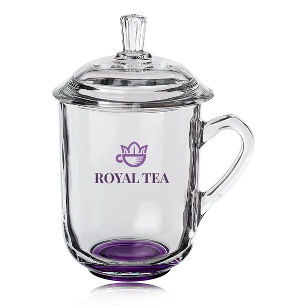 13 oz. Brisk Glass Coffee or Tea Mugs with Lids... from ASI 39552 BEL Promo