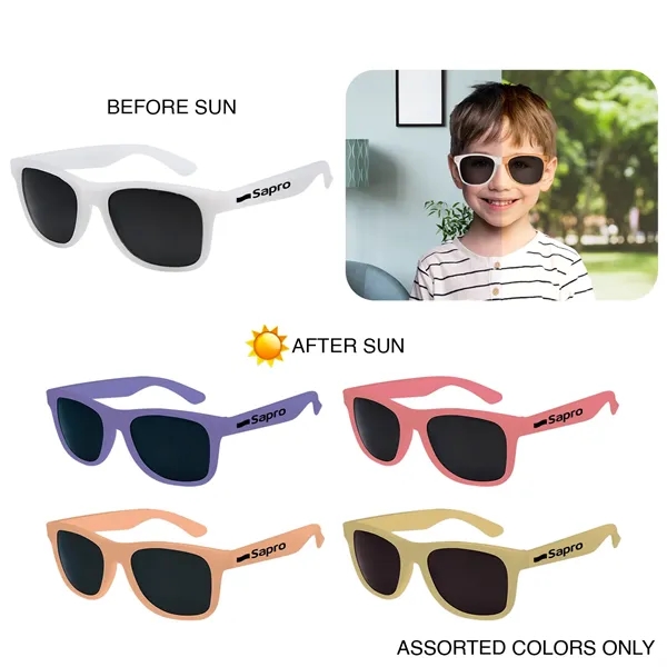 Kids sized sunglasses start off as clear and change to a... from ASI 52710 Lincoln Line