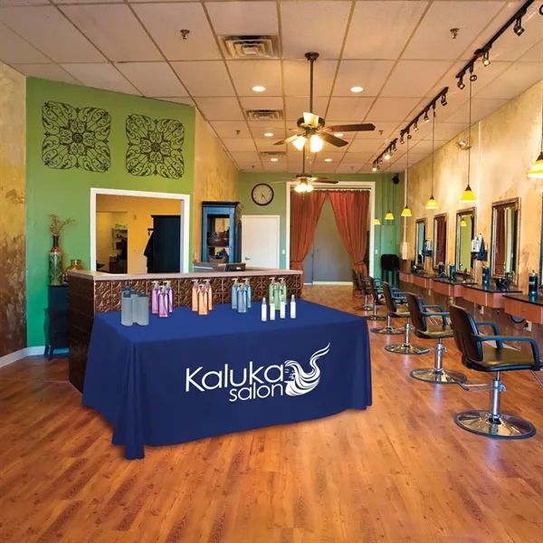 6' table throw made of 100% woven polyester pongee fabric with... from ASI 87188 Showdown Displays