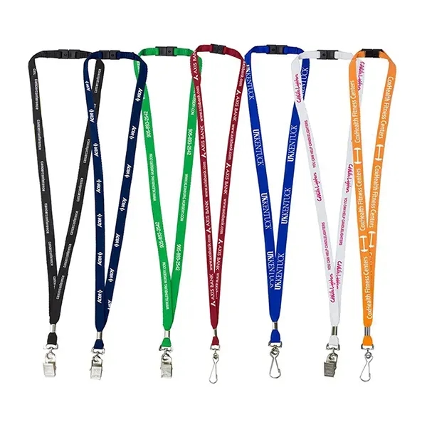18" x 3/8" polyester lanyard with breakaway release buckle.... from ASI 62660 Innovation Line
