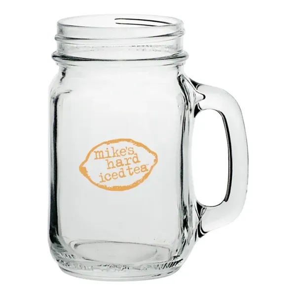 16 oz. mason jar drinking glass with handle.... from ASI 88060 Snugz/USA Inc