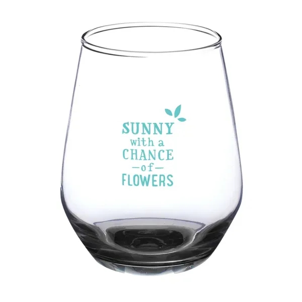 12 oz. stemless wine glass with brim and a handful base.... from ASI 88060 Snugz/USA Inc