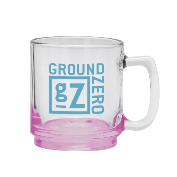 9 oz. glass coffee mug with handle. Versatile enough for coffee,... from ASI 88060 Snugz/USA Inc
