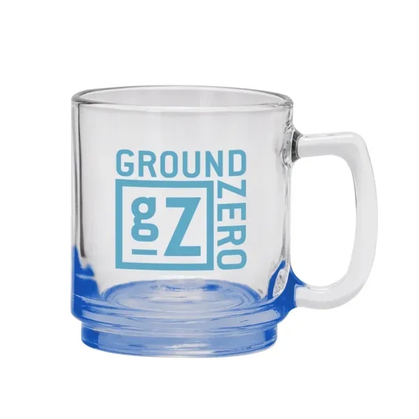 9 oz. glass coffee mug with handle. Versatile enough for coffee,... from ASI 88060 Snugz/USA Inc
