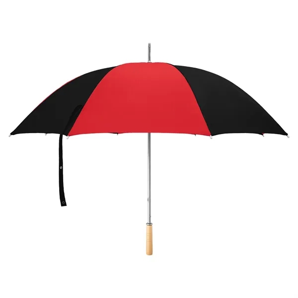 Golf umbrella with metal shaft and wood handle.... from ASI 61125 Hit Promotional Products / Hit®
