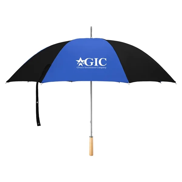 Golf umbrella with metal shaft and wood handle.... from ASI 61125 Hit Promotional Products / Hit®
