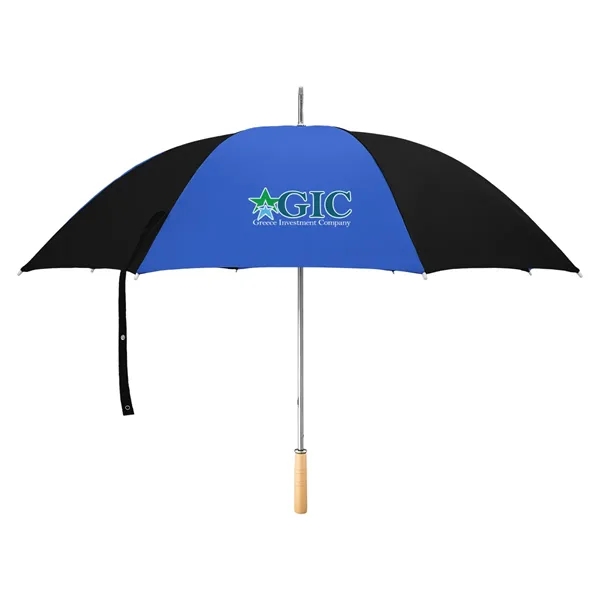 Golf umbrella with metal shaft and wood handle.... from ASI 61125 Hit Promotional Products / Hit®