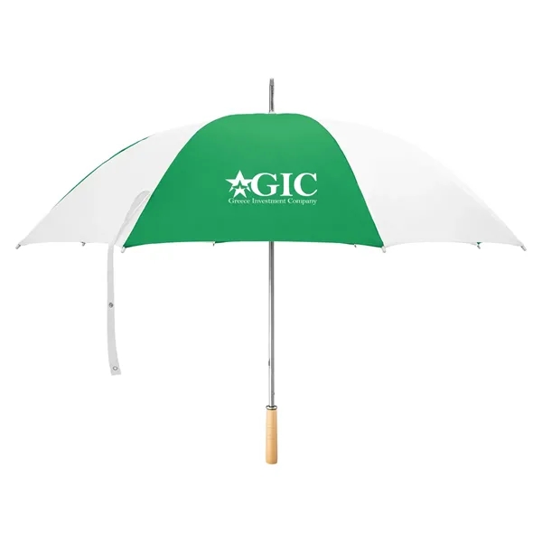 Golf umbrella with metal shaft and wood handle.... from ASI 61125 Hit Promotional Products / Hit®