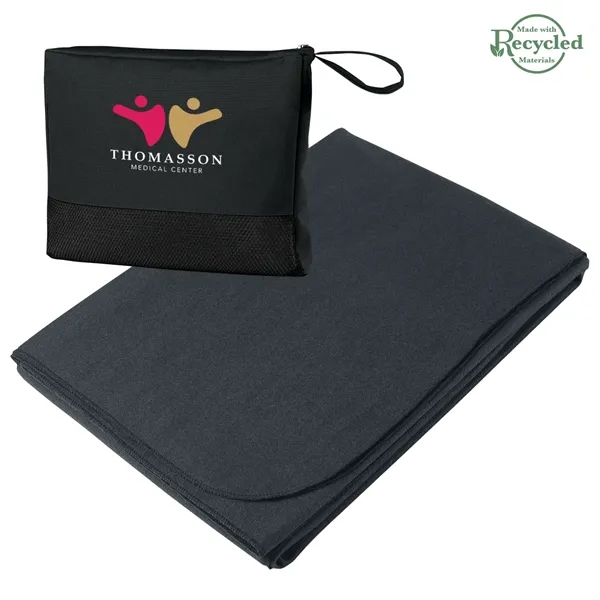 Large 47" x 60" travel blanket made of 100% polyester.... from ASI 61125 Hit Promotional Products / Hit®