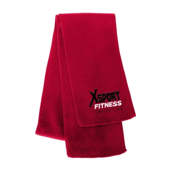 69" x 7 1/4" knit scarf made of acrylic material.... from ASI 88060 Snugz/USA Inc