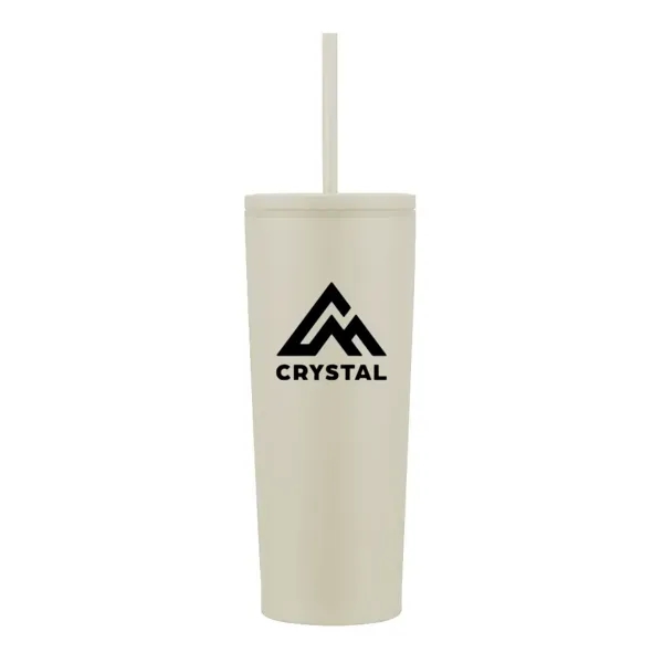 24 oz. stainless steel tumbler with double-wall design, screw-on lid and... from ASI 88060 Snugz/USA Inc