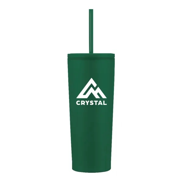 24 oz. stainless steel tumbler with double-wall design, screw-on lid and... from ASI 88060 Snugz/USA Inc