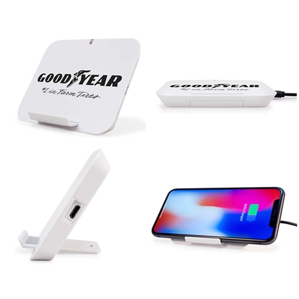 Multi-function wireless charger and phone stand with customization options.... from ASI 37218 Athena Promo (tm)
