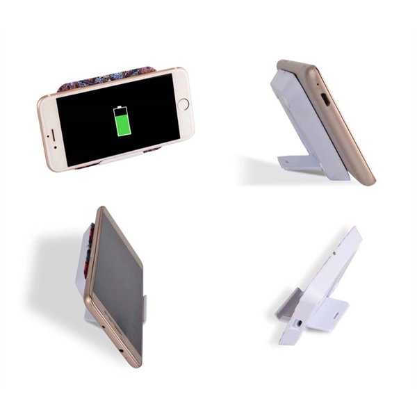 Multi-function wireless charger and phone stand with customization options.... from ASI 37218 Athena Promo (tm)