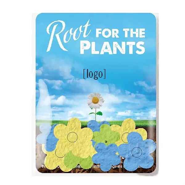 Gift pack features a recycled info card and plantable piece of... from ASI 40646 Bloomin Promotions / Bloomin' Promotions™