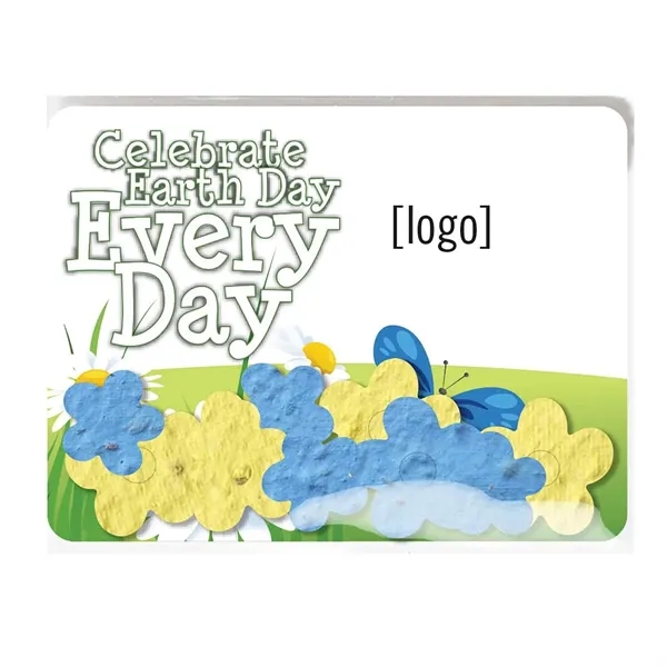 Gift pack features a recycled info card and plantable piece of... from ASI 40646 Bloomin Promotions / Bloomin' Promotions™