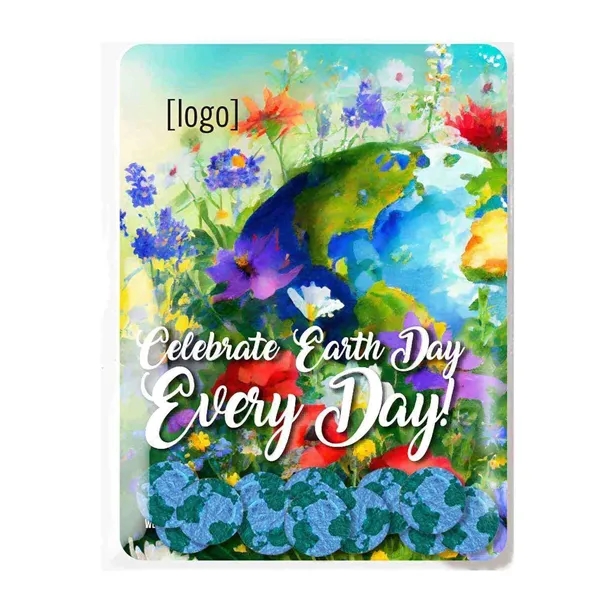 Gift pack features a recycled info card and plantable piece of... from ASI 40646 Bloomin Promotions / Bloomin' Promotions™