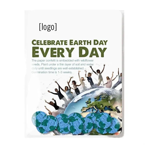 Gift pack features a recycled info card and plantable piece of... from ASI 40646 Bloomin Promotions / Bloomin' Promotions™