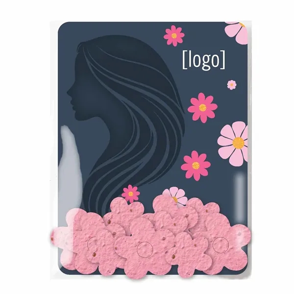 Gift pack features a recycled info card and plantable piece of... from ASI 40646 Bloomin Promotions / Bloomin' Promotions™