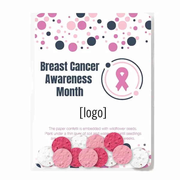 Gift pack features a recycled info card and plantable piece of... from ASI 40646 Bloomin Promotions / Bloomin' Promotions™