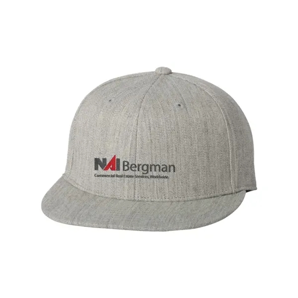 6 panel cap with fitted design, flat visor, hard buckram and... from ASI 88060 Snugz/USA Inc