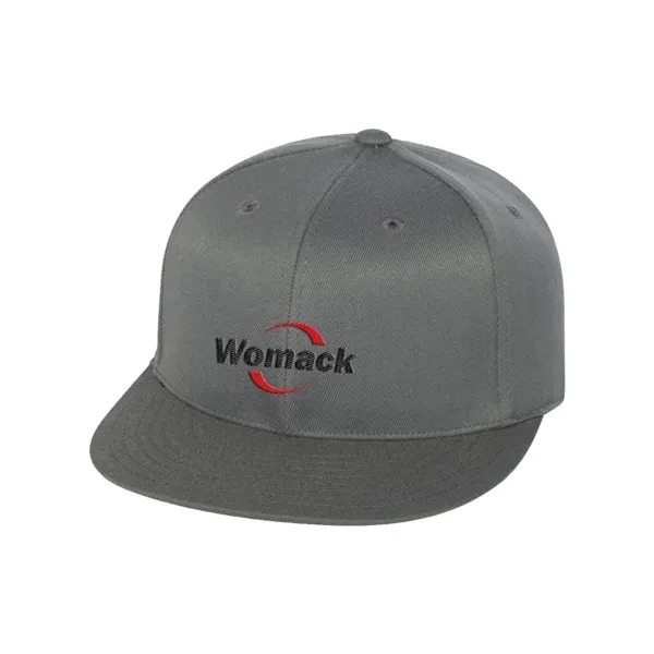 6 panel cap with fitted design, flat visor, hard buckram and... from ASI 88060 Snugz/USA Inc