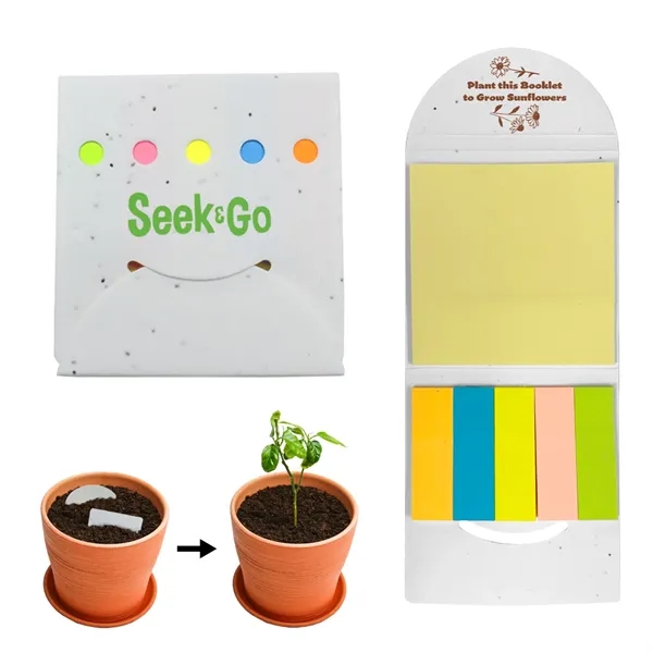 These sticky note holders are made out of seed paper, offering... from ASI 52710 Lincoln Line