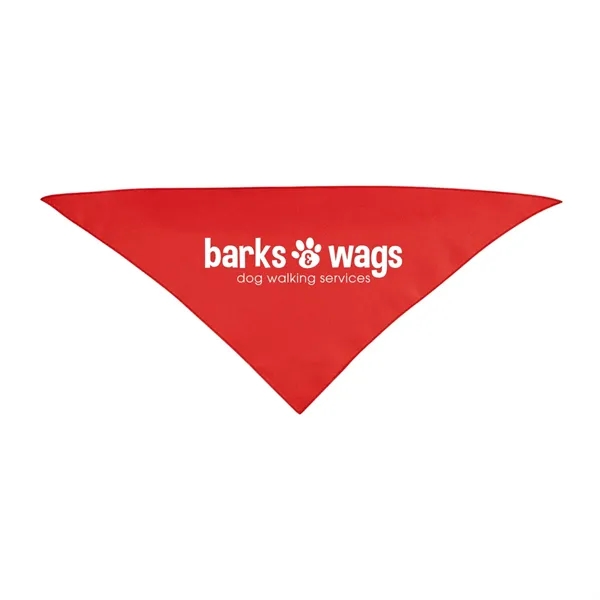 10" x 21.25" triangular pet bandanna made of 100% rPET polyester.... from ASI 61125 Hit Promotional Products / Hit®