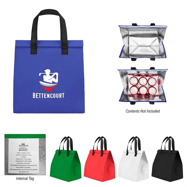 10-can cooler bag made of non-woven, water-resistant polypropylene and foil-laminated interior.... from ASI 61125 Hit Promotional Products / Hit®