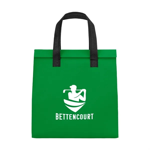 10-can cooler bag made of non-woven, water-resistant polypropylene and foil-laminated interior.... from ASI 61125 Hit Promotional Products / Hit®