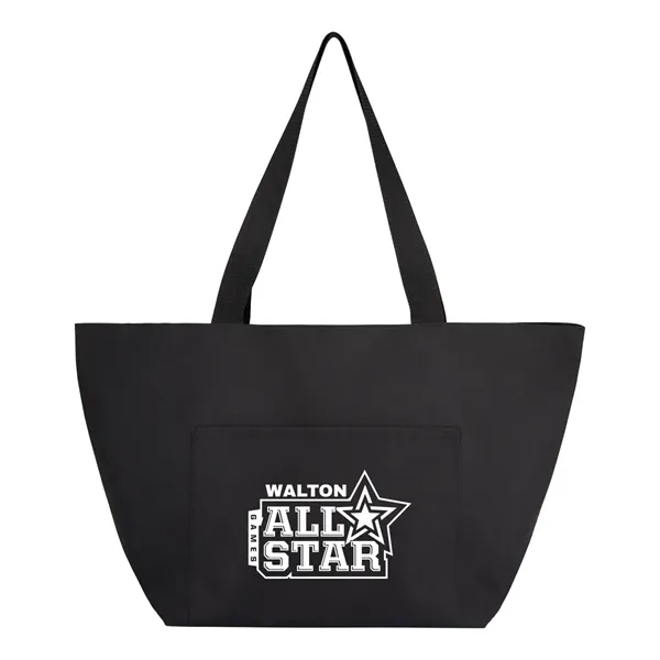 rPET tote bag with large open main compartment, front slip pocket,... from ASI 61125 Hit Promotional Products / Hit®