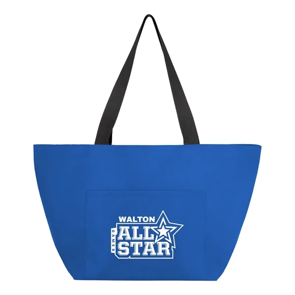 rPET tote bag with large open main compartment, front slip pocket,... from ASI 61125 Hit Promotional Products / Hit®